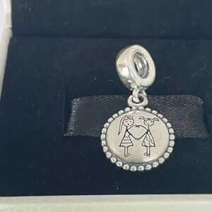 Pandora charms, Sterling Silver BFF Besties Charm